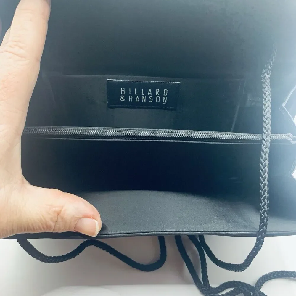 Hilllard And Hanson Black Vintage Clutch